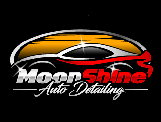 MoonShine Auto Detailing logo design concepts #8