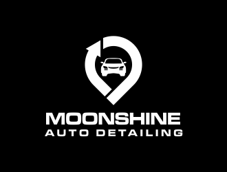 MoonShine Auto Detailing logo design concepts #12