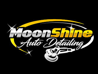 MoonShine Auto Detailing logo design concepts #3
