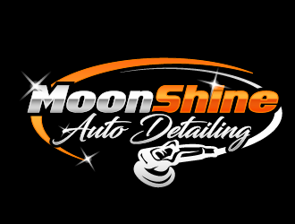 MoonShine Auto Detailing logo design concepts #4