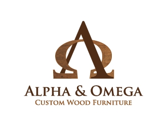 Alpha and Omega Wood Furniture logo design by Janee