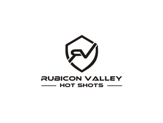 RV- Logo - Rubicon Valley Hot Shots logo design by Barkah