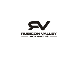 RV- Logo - Rubicon Valley Hot Shots logo design by Barkah