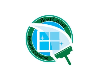 Best Coast Window Cleaning logo design by pixelour