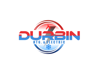 Durbin Htg. & Electric logo design by giphone