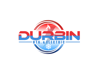 Durbin Htg. & Electric logo design by giphone