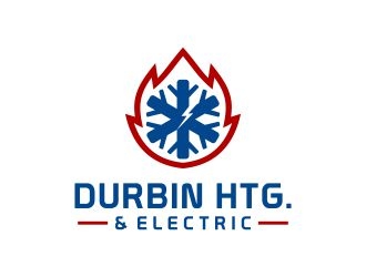 Durbin Htg. & Electric logo design by arenug