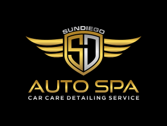 SunDiego Auto Spa logo design by ammad