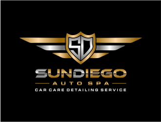SunDiego Auto Spa logo design by Girly