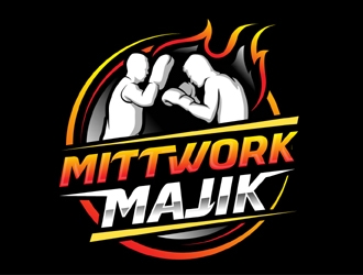 MITT WORK MAJIK logo design by MAXR