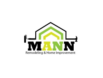 Mann Remodeling & Home Improvement  logo design by pixelour