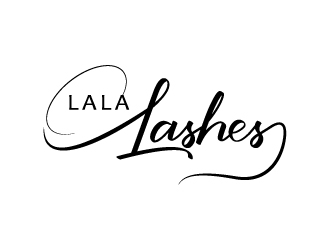 Lala Lashes  logo design by dshineart
