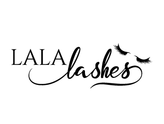 Lala Lashes  logo design by Boomstudioz