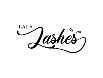 Lala Lashes  logo design by dshineart