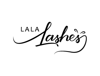 Lala Lashes  logo design by dshineart
