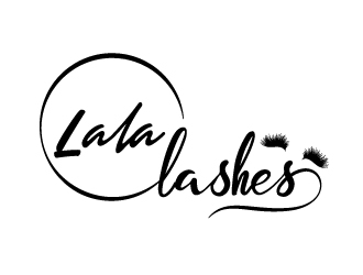 Lala Lashes  logo design by Boomstudioz