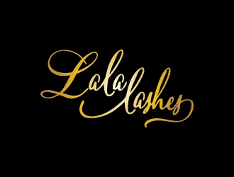 Lala Lashes  logo design by KHAI