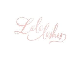 Lala Lashes  logo design by KHAI