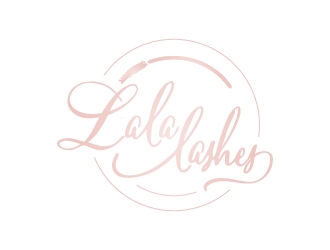 Lala Lashes  logo design by KHAI