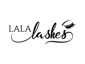 Lala Lashes  logo design by Boomstudioz