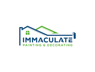 Immaculate Painting & Decorating, LLC logo design by pencilhand