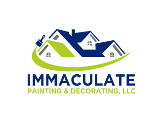 Immaculate Painting & Decorating, LLC logo design by Greenlight