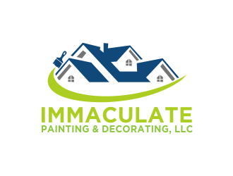 Immaculate Painting & Decorating, LLC logo design by Greenlight