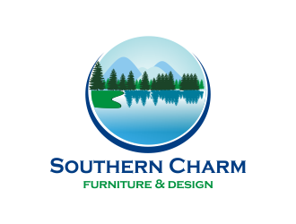 Southern Charm Furniture & Design/Sea 2 Swamp logo design by Greenlight