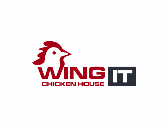 WING IT Chicken House logo design by ammad