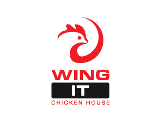 WING IT Chicken House logo design by mhala