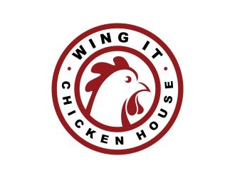 WING IT Chicken House logo design by arenug