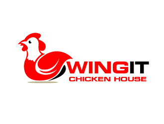 WING IT Chicken House logo design by THOR_