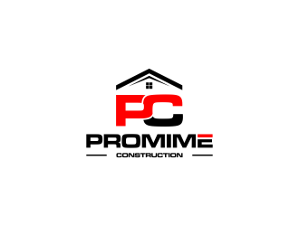 Promime Construction logo design by haidar