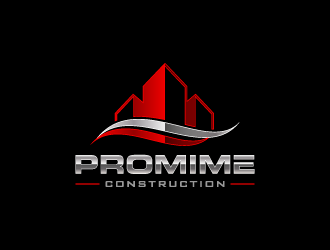 Promime Construction logo design by pencilhand