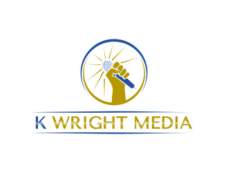 K Wright Media  logo design by qqdesigns