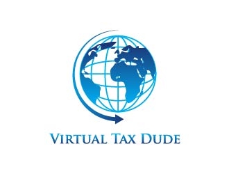 Virtual Tax Dude logo design by maserik