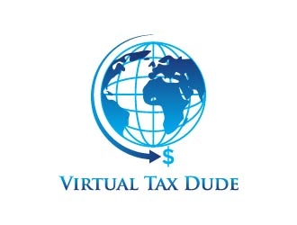 Virtual Tax Dude logo design by maserik