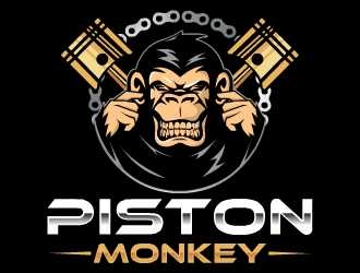 www.pistonmonkey.com logo design by Kyo25