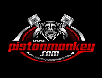 www.pistonmonkey.com logo design by DreamLogoDesign