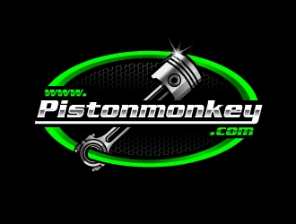 www.pistonmonkey.com logo design by jishu