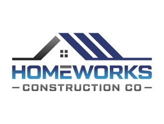 Homeworks Construction Co logo design by akilis13