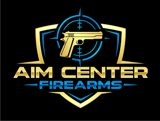 Aim Center Firearms logo design by haze