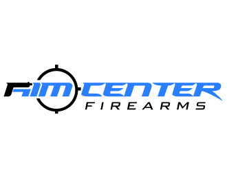 Aim Center Firearms logo design by Rossee