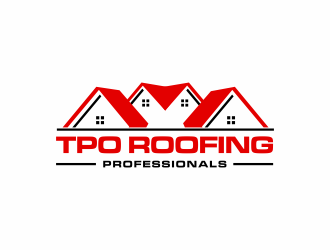 TPO Roofing Professionals logo design by santrie