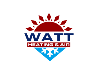 Watt Heating & Air logo design by sikas