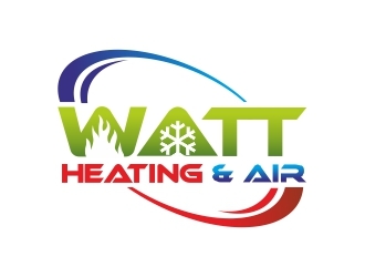 Watt Heating & Air logo design by ruki