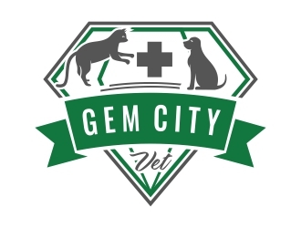 Gem City Vet logo design by dibyo