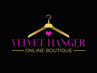 Velvet Hanger logo design by kunejo