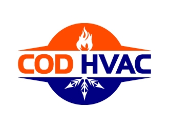 COD HVAC logo design by LogOExperT