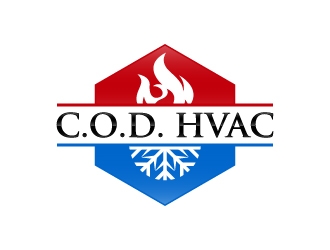 COD HVAC logo design concepts #4